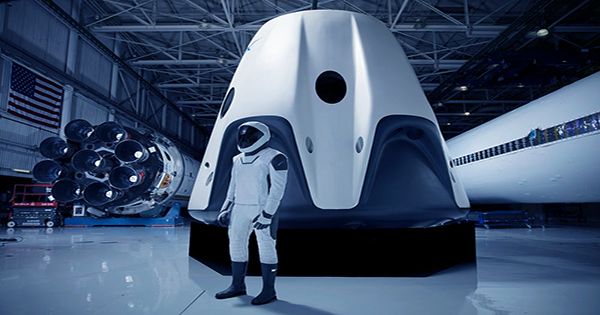 Spacex crew dragon will feature a massive glass dome