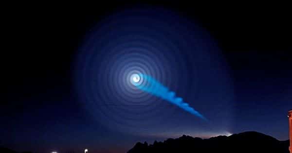 Sightings of a Strange Spiral in the Skies Over the Pacific Explained