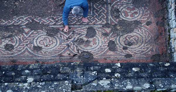 Roman Villa with Rare Mosaic Found Hiding under UK Farmland