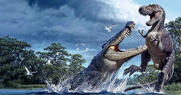 Remains of a Dinosaur Found Inside an Ancient Crocodile for the First Time