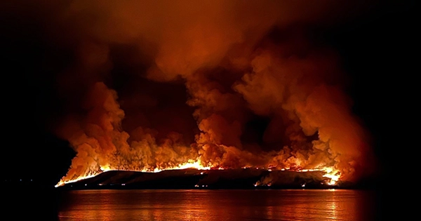Scotland's Anthrax Island Ablaze With Apocalyptic Wildfires