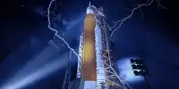 Watch as Lightning Strikes NASA’s New Moon Rocket Launch Pad