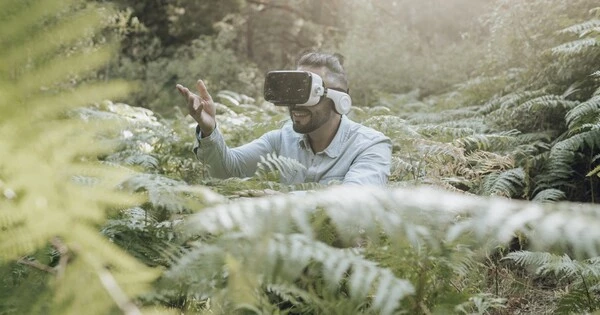 Bioscientists Measure Vegetation in the Field using a Mixed-reality Headset and Custom Software