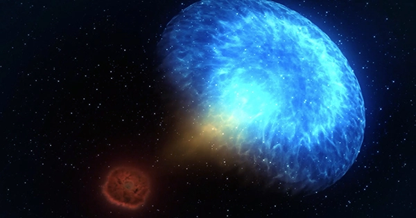 Colliding Neutron Stars’ Jet Appear to Travel at Speeds Greater Than Light