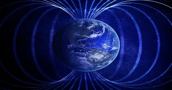 The Geomagnetic Field Shields the Earth from Electron Showers