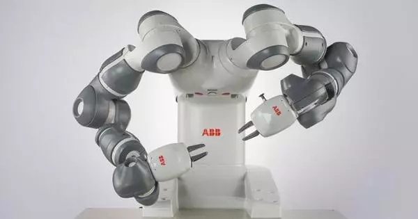 A New Dual-arm Robot Learns Bimanual Skills from Simulation