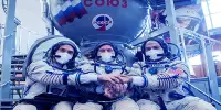 One American and two Russians Travel to the International Space Station in a Russian Spacecraft