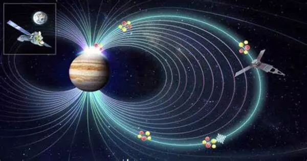 Giant Spinning Waves near the Border of Jupiter’s Magnetosphere